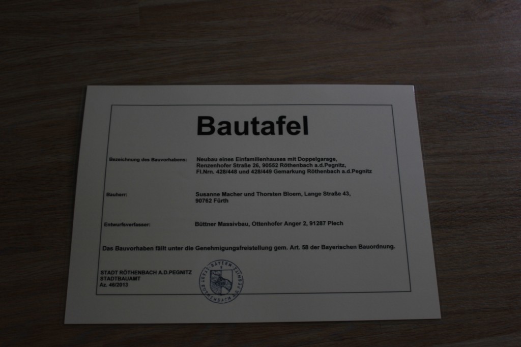 Bautafel