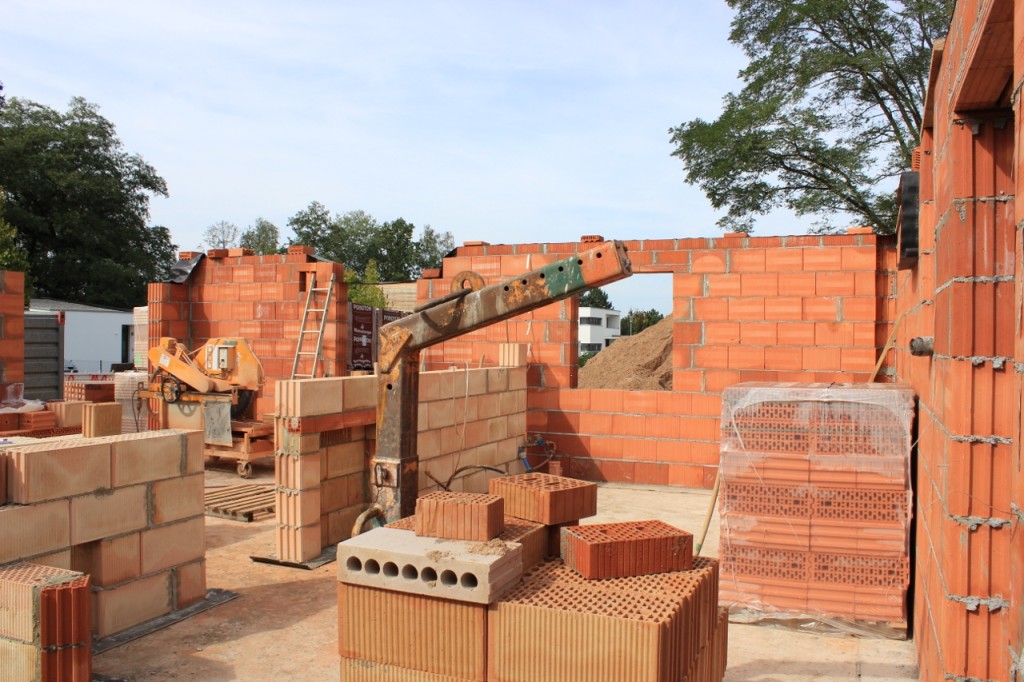 Blick vom Gäste-WC ins Haus